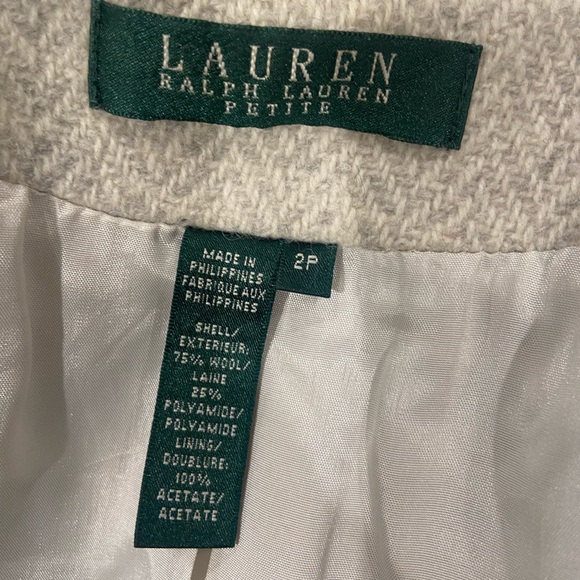 Ralph Lauren cream herringbone cropped jacket - Picture 12 of 12